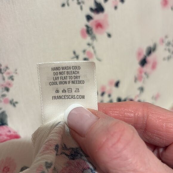 NWT Francesca’s Floral Girls Swing Blouse Size 10 - Picture 7 of 8